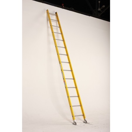 BAUER LADDER Straight Ladder, Fiberglass, 300 lb Load Capacity 33014